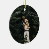 Verheiratete und frohe Weihnacht-Verzierung Keramik Ornament (Rechts)