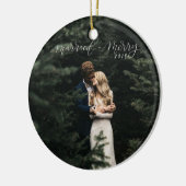 Verheiratete und frohe Weihnacht-Verzierung Keramik Ornament (Links)