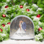 Verheiratete und fröhliche Erste Weihnachtsfeiern  Schneekugeln (Weihnachten)