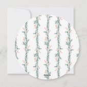 Verheiratete und fröhliche Erste Weihnachtskarte Feiertagskarte (Rückseite)