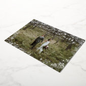 Verheiratete und fröhliche neuverheiratete Hochzei Folien Feiertagskarte (Gedreht)