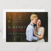 Verheiratete und fröhliche Neuvermählte Custom Fot (Vorne/Hinten)