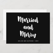 Verheiratete und fröhliche Weihnachtsfeier Ankündigung (Vorne/Hinten)