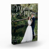 Verheiratete und fröhliche Weihnachtsfeier Fotoblock (Links)