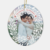 Verheiratete und fröhliche Weihnachtsschmuck (Links)