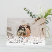 Verheiratete und helle Glitzern Feiertagskarte (Stehend Vorderseite)