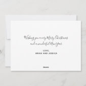 Verheiratete und helle Glitzern Feiertagskarte (Rückseite)