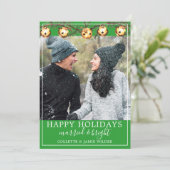 Verheiratete und helle Neugeborene Foto Weihnachte (Stehend Vorderseite)