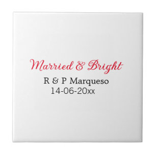 Verheiratete und helle Paarnamen Hochzeitsdatum hi Fliese