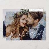 Verheiratete und helle Urlaubskarte Einladung (Vorne/Hinten)