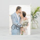 Verheiratete und helle Weihnachtskarte Einladung (Stehend Vorderseite)