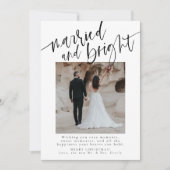 Verheiratete und helle Weihnachtskarte Feiertagskarte (Vorderseite)