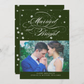 Verheiratete und helle Weihnachtskarten Feiertagskarte (Vorne/Hinten)