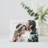 Verheiratete und kleine Informationen Feiertagspostkarte (Stehend Vorderseite)