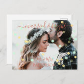 Verheiratete und kleine Informationen Feiertagspostkarte (Vorne/Hinten)