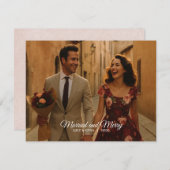 Verheiratete und komfortable Flachkarte (Vorne/Hinten)