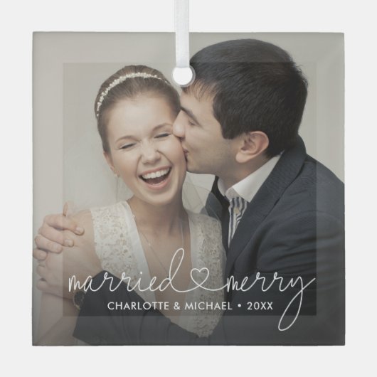 Verheiratete und komfortable Herzschrift Moderne H Ornament Aus Glas (Vorderseite)