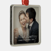 Verheiratete und komfortable Herzschrift Moderne H Ornament Aus Metall (Rechts)