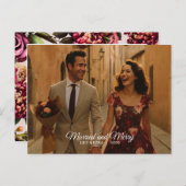 Verheiratete und komfortable Postkarte (Vorne/Hinten)