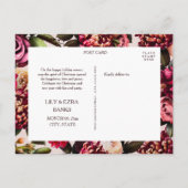 Verheiratete und komfortable Postkarte (Rückseite)