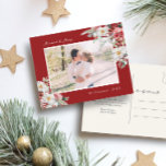 Verheiratete und komfortable Postkarte Foto<br><div class="desc">Feiern Sie diese festliche Saison mit unserer eleganten Verheirateten und fröhlichen Foto Postcard. Diese handbemalten Postkarten zeigen eine erlesene Mischung aus cremefarbenen Blume, roten Beeren und grünen Botanicals, die alle mit einem rot, dunkelgrün oder schwarzen Hintergrund Set tragen. Ideal für diejenigen, die die Schönheit der Handwerkskunst mit einer rustikalen boho...</div>