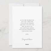 Verheiratete und lustige Hochzeitsfotokarte Feiertagskarte (Rückseite)