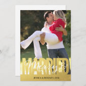 Verheiratete und reine Papierfotokarte Feiertagskarte (Vorne/Hinten)