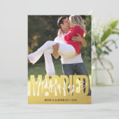 Verheiratete und reine Papierfotokarte Feiertagskarte (Stehend Vorderseite)