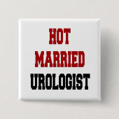 Verheiratete Urologe Button (Vorderseite)