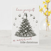 Verheiratete Weihnachten Karte (Gelbe Blume)