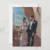 Verheiratete Weihnachten Moderne Handschrift 2 Fot (Rückseite)