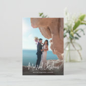 Verheiratete Weihnachten Moderne Handschrift 2 Fot (Stehend Vorderseite)