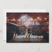 Verheiratete Weihnachts-Foto-Overlay-Weihnachtskar Feiertagskarte (Vorderseite)