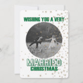 Verheiratete Weihnachtsankündigung Einladung (Vorderseite)