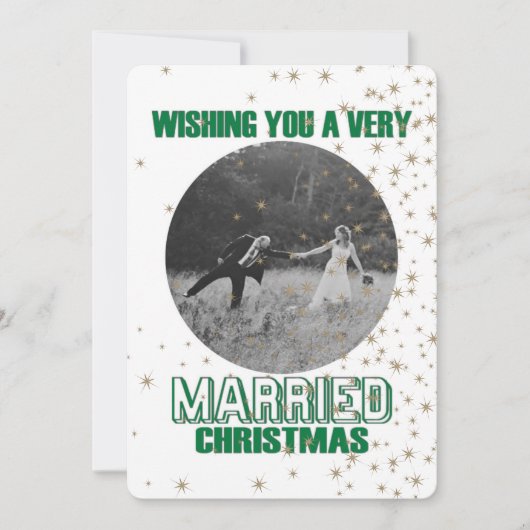 Verheiratete Weihnachtsankündigung Einladung (Vorderseite)