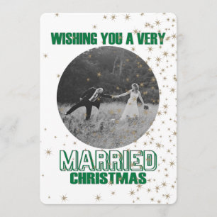 Verheiratete Weihnachtsankündigung Einladung