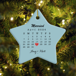 Verheiratete Weihnachtsfeier Ornament