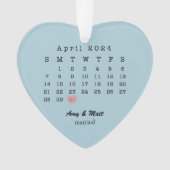 Verheiratete Weihnachtsfeier Ornament (Vorderseite)