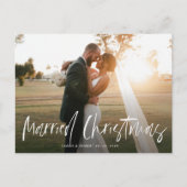 verheiratete Weihnachtsfeier Postkarte (Vorderseite)
