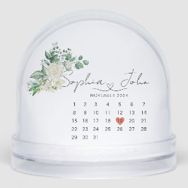 Verheiratete Weihnachtsfeier Schneekugeln