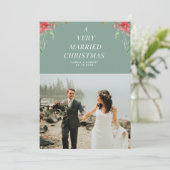 verheiratete Weihnachtsfeiertage Karte (Stehend Vorderseite)