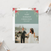 verheiratete Weihnachtsfeiertage Karte (Vorderseite/Rückseite Beispiel)