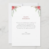 verheiratete Weihnachtsfeiertage Karte (Rückseite)