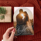 Verheiratete Weihnachtsfotokarte Einladung