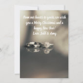 Verheiratete Weihnachtskarte Einladung (Rückseite)