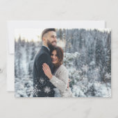 Verheiratete Weihnachtskarte Einladung (Rückseite)