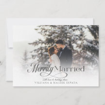 Verheiratete Weihnachtskarte