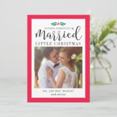 Verheiratete Weihnachtskarte Feiertagskarte (Stehend Vorderseite)