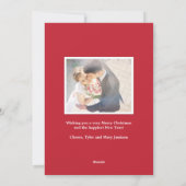 Verheiratete Weihnachtskarte Feiertagskarte (Rückseite)