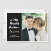 Verheiratete Weihnachtskarte Feiertagskarte (Vorderseite)